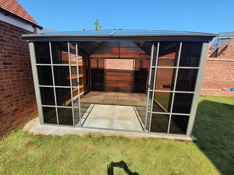  Four Seasons Screen House 3.65m x 3.65m | Damaged Box-Garden Furniture Centre-Free Standing,Showroom exdis,Gazebos,Sale,Metal Gazebos,All Seasons Gazebos,Garden Rooms Gazebos,All Seasons Gazebo Range,All Seasons Range,Ex-Display,Screenhouse-{collection_title}