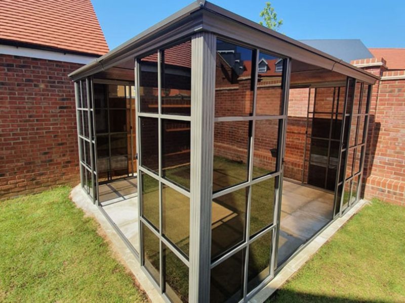 Four Seasons Screen House 3m x 3m-Garden Furniture Centre-HighRange,Screenhouse,Free Standing,Gazebos,Metal Gazebos,All Seasons Gazebos,All Seasons Gazebo Range,Garden Rooms Gazebos,All Seasons Range-{collection_title}