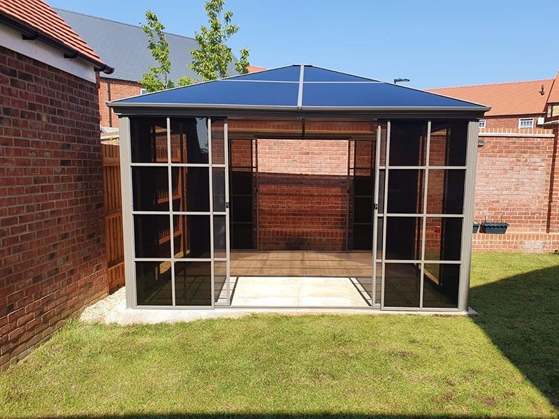  Four Seasons Screen House 3.65m x 3.65m | Damaged Box-Garden Furniture Centre-Free Standing,Showroom exdis,Gazebos,Sale,Metal Gazebos,All Seasons Gazebos,Garden Rooms Gazebos,All Seasons Gazebo Range,All Seasons Range,Ex-Display,Screenhouse-{collection_title}