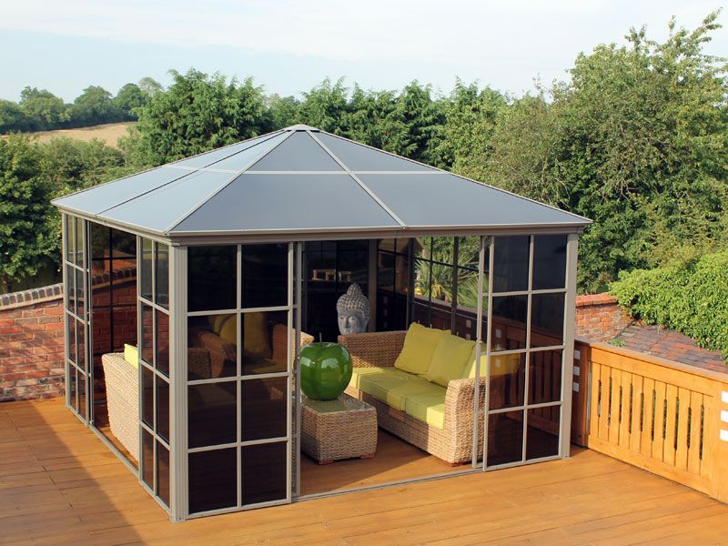 Four Seasons Screen House 3m x 3m-Garden Furniture Centre-HighRange,Screenhouse,Free Standing,Gazebos,Metal Gazebos,All Seasons Gazebos,All Seasons Gazebo Range,Garden Rooms Gazebos,All Seasons Range-{collection_title}