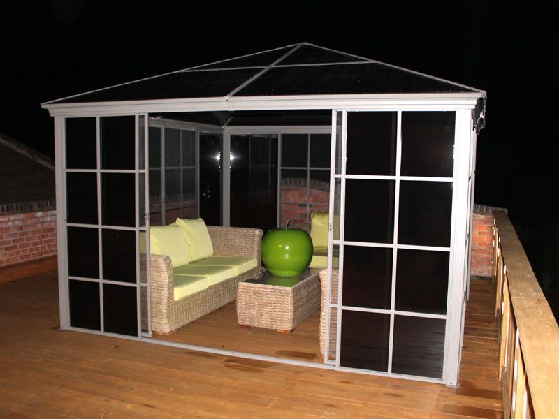Four Seasons Screen House 3m x 3m-Garden Furniture Centre-HighRange,Screenhouse,Free Standing,Gazebos,Metal Gazebos,All Seasons Gazebos,All Seasons Gazebo Range,Garden Rooms Gazebos,All Seasons Range-{collection_title}