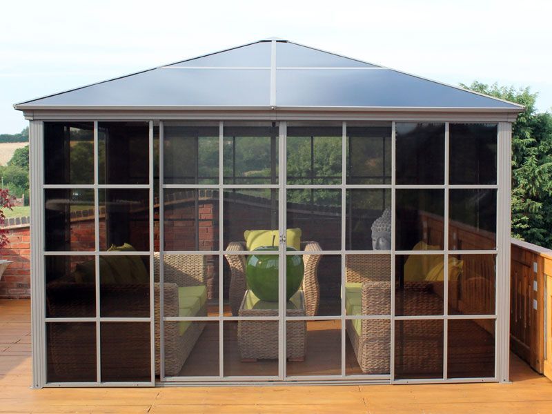 Four Seasons Screen House 3m x 3m-Garden Furniture Centre-HighRange,Screenhouse,Free Standing,Gazebos,Metal Gazebos,All Seasons Gazebos,All Seasons Gazebo Range,Garden Rooms Gazebos,All Seasons Range-{collection_title}