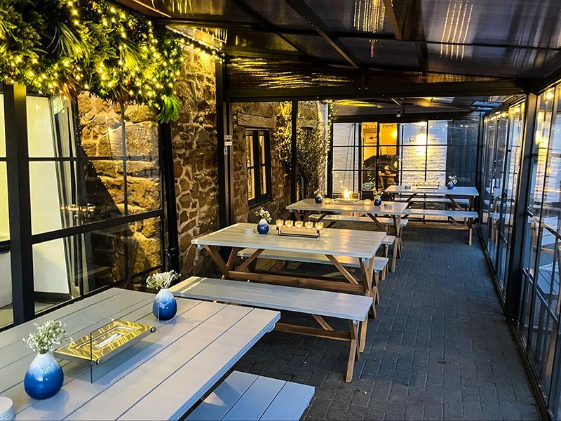 Four Seasons Wall Screen House 3 x 4.8M-Garden Furniture Centre-HighRange,Wall Mounted,Gazebos,Metal Gazebos,All Seasons Gazebos,Wall Mounted Gazebos,All Seasons Gazebo Range,Garden Rooms Gazebos,All Seasons Range,Screenhouse-{collection_title}