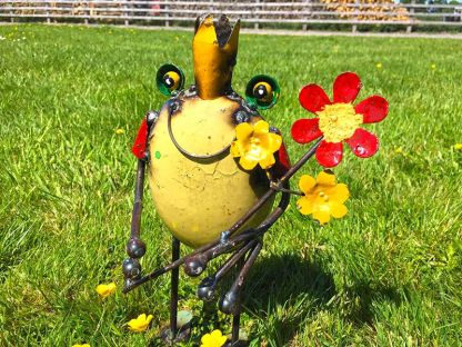 Frog King With Flowers