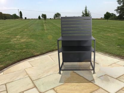 Outdoor Kitchen Unit With Back Shelf