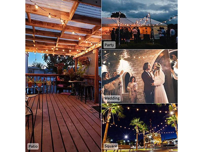 Solar LED Festoon String Lights