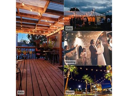 Solar LED Festoon String Lights