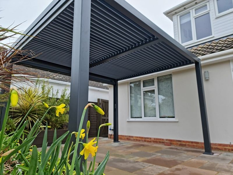 Galaxy Gazebo | 3 X 3.6M-Garden Furniture Centre-HighRange,Free Standing,Gazebos,The Galaxy Gazebo Range,Metal Gazebos,Galaxy Louvered Roof Gazebo Range,Galaxy Gazebo Range Ranges,Ranges,Galaxy Range Gazebos,Sale-{collection_title}