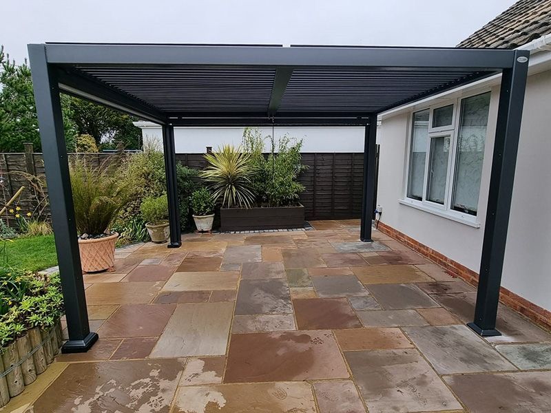 Galaxy Gazebo | 3 X 3.6M-Garden Furniture Centre-HighRange,Free Standing,Gazebos,The Galaxy Gazebo Range,Metal Gazebos,Galaxy Louvered Roof Gazebo Range,Galaxy Gazebo Range Ranges,Ranges,Galaxy Range Gazebos,Sale-{collection_title}