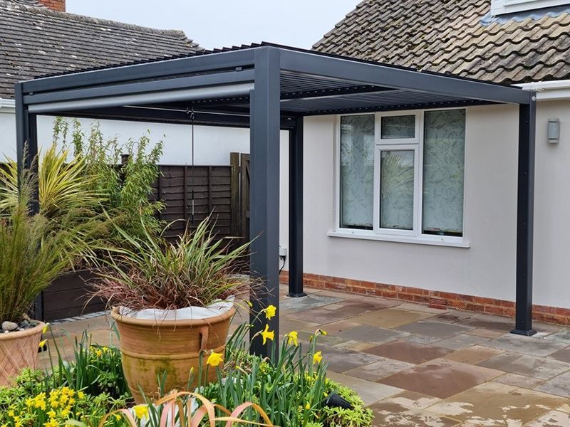 Galaxy Gazebo | 3 X 3.6M-Garden Furniture Centre-HighRange,Free Standing,Gazebos,The Galaxy Gazebo Range,Metal Gazebos,Galaxy Louvered Roof Gazebo Range,Galaxy Gazebo Range Ranges,Ranges,Galaxy Range Gazebos,Sale-{collection_title}