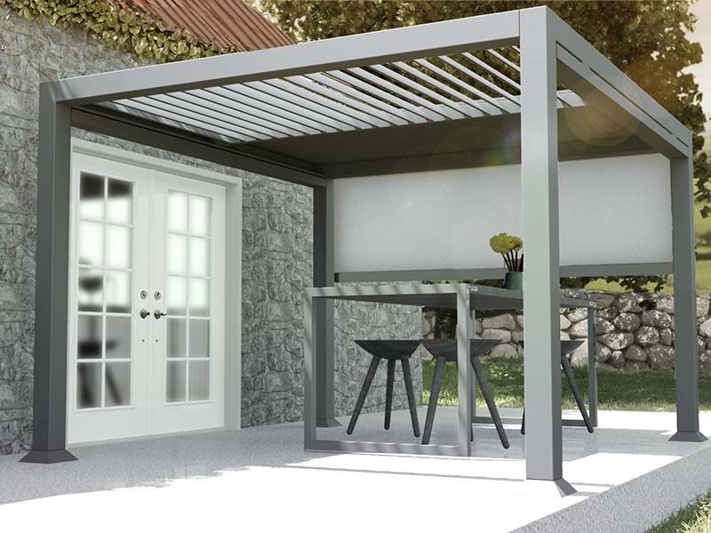 Galaxy Gazebo | 3 X 3M-Garden Furniture Centre-HighRange,Free Standing,Gazebos,The Galaxy Gazebo Range,Metal Gazebos,Galaxy Louvered Roof Gazebo Range,Galaxy Gazebo Range Ranges,Ranges,Spring & Summer Sale,Autumn & Winter Sale,Galaxy Range Gazebos,Sale-{collection_title}
