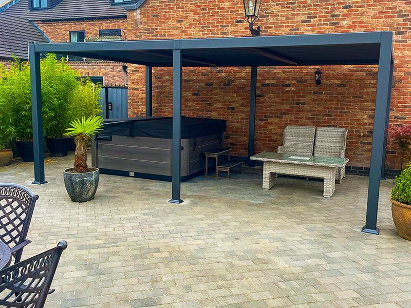 Galaxy Gazebo | 3.5 X 5.4m | November Offers-Garden Furniture Centre-Free Install,HighRange,Free Standing,Gazebos,The Galaxy Gazebo Range,Metal Gazebos,Galaxy Louvered Roof Gazebo Range,Galaxy Gazebo Range Ranges,Ranges,Sale,Galaxy Range Gazebos,Monthly Offers-{collection_title}
