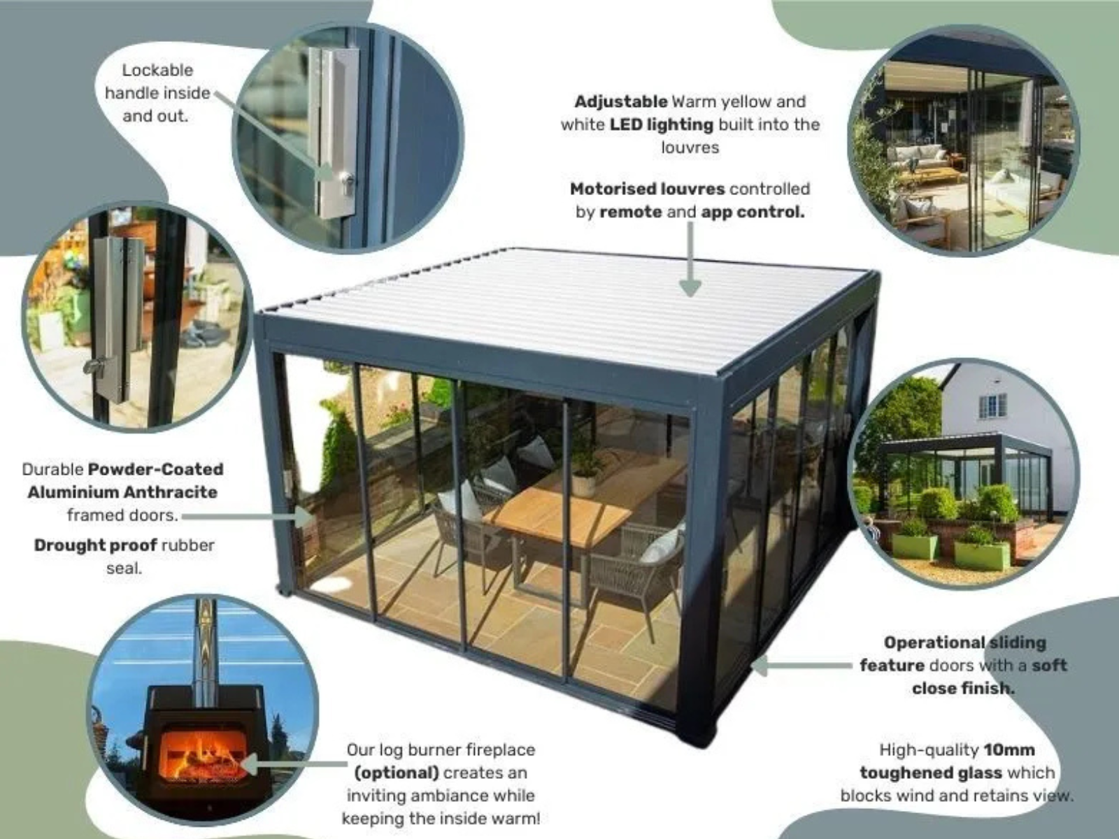 Mirage 4x3m Bioclimatic Pergola