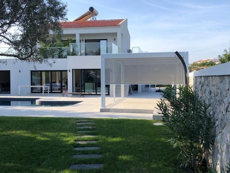 White Galaxy Screens Only-Garden Furniture Centre-MidRange,Gazebos,Galaxy Louvered Roof Gazebo Range,Accessories,Ranges,Galaxy Gazebo Range Ranges,Gazebo Privacy Screens-{collection_title}