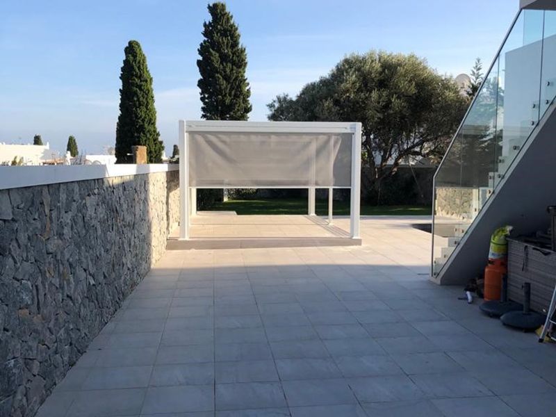 White Galaxy Screens Only-Garden Furniture Centre-MidRange,Gazebos,Galaxy Louvered Roof Gazebo Range,Accessories,Ranges,Galaxy Gazebo Range Ranges,Gazebo Privacy Screens-{collection_title}