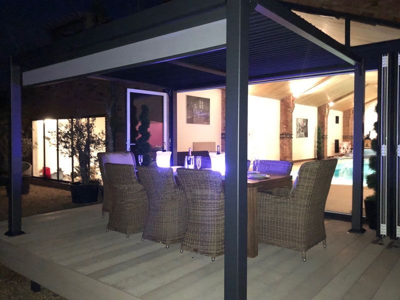 Galaxy Gazebo | 3 X 3M-Garden Furniture Centre-HighRange,Free Standing,Gazebos,The Galaxy Gazebo Range,Metal Gazebos,Galaxy Louvered Roof Gazebo Range,Galaxy Gazebo Range Ranges,Ranges,Spring & Summer Sale,Autumn & Winter Sale,Galaxy Range Gazebos,Sale-{collection_title}