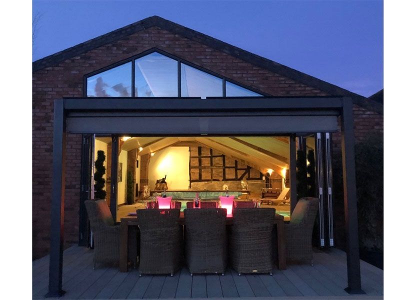 Galaxy Gazebo | 3 X 3.6M-Garden Furniture Centre-HighRange,Free Standing,Gazebos,The Galaxy Gazebo Range,Metal Gazebos,Galaxy Louvered Roof Gazebo Range,Galaxy Gazebo Range Ranges,Ranges,Galaxy Range Gazebos,Sale-{collection_title}