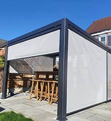 Galaxy Side Screen | 5.4m-Garden Furniture Centre-MidInstock,instock,MidRange,Gazebos OLD DNU!,The Galaxy Gazebo Range,Gazebos,Galaxy Louvered Roof Gazebo Range,Galaxy Gazebo Range Ranges-{collection_title}