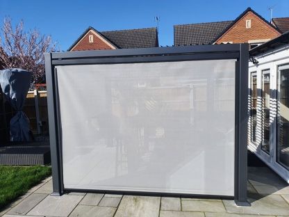 3.5 x 3.6M / 3.5 X 5.4M / 3.5 X 7.2M END Zipped Screen (329.5cm) -Garden Furniture Centre-Gazebos OLD DNU!,The Galaxy Gazebo Range,Gazebos,Galaxy Louvered Roof Gazebo Range,Galaxy Gazebo Range Ranges-{collection_title}