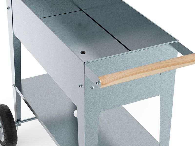 Urban Garden Trolley | Galvanised-Garden Furniture Centre-LowRange,Accessories,Garden Planters,Accessories Gazebos,Urban Garden Trolley,Sale,48Hour Dispatch-{collection_title}