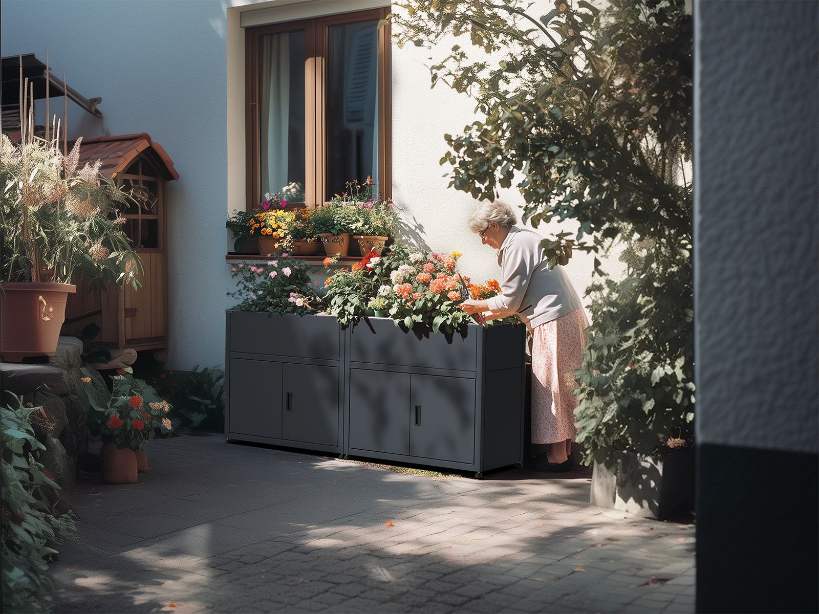 Galvanized Steel Raised Bed Planter