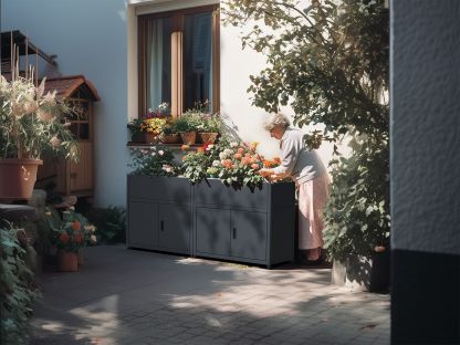 Galvanized Steel Raised Bed Planter