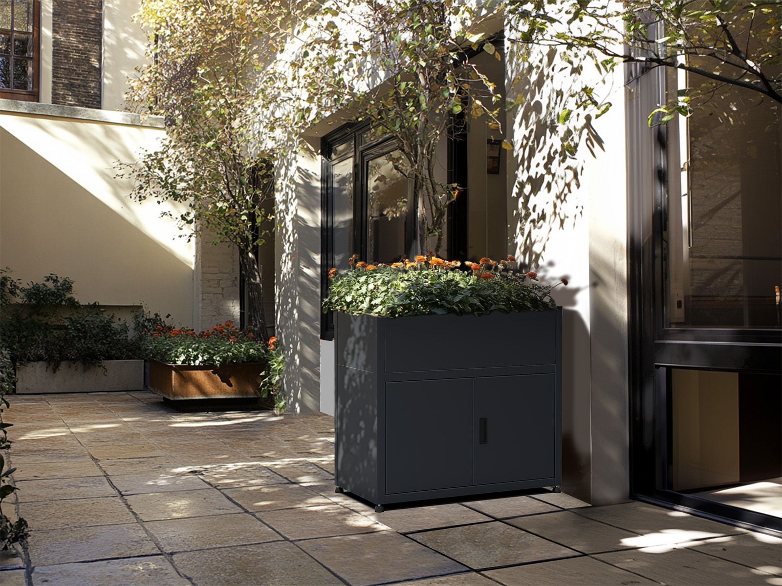 Galvanized Steel Raised Bed Planter-Garden Furniture Centre-LowRange,Planter,Wheelie Bin Covers-{collection_title}