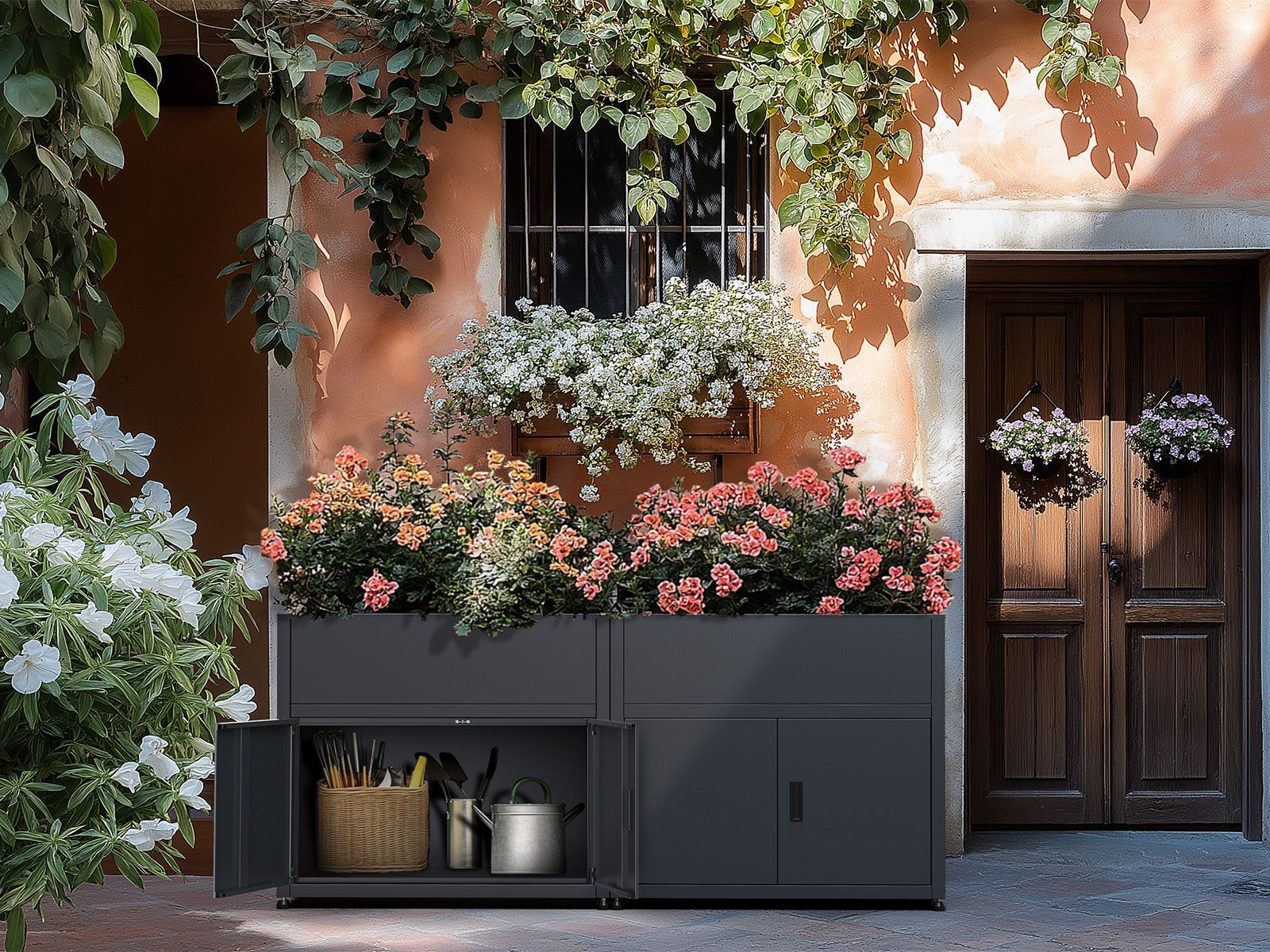 Galvanized Steel Raised Bed Planter-Garden Furniture Centre-LowRange,Planter,Wheelie Bin Covers-{collection_title}