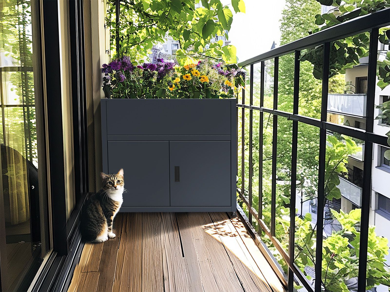 Galvanized Steel Raised Bed Planter-Garden Furniture Centre-LowRange,Planter,Wheelie Bin Covers-{collection_title}