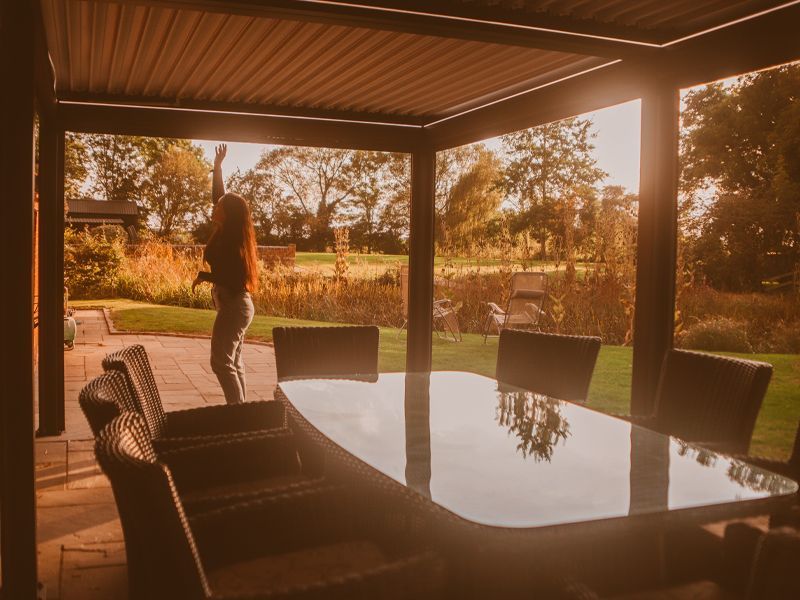 Eclipse 6 X 3m LED Motorised Pergola | Free Standing