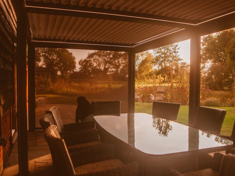 Eclipse 6 X 3m LED Motorised Pergola | Free Standing