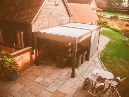 Eclipse 6 X 3m LED Motorised Pergola | Free Standing