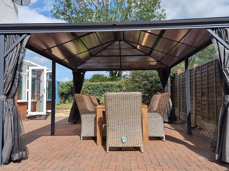Four Seasons Sedona Gazebo 3.65 x 4.86m | November Offers-Garden Furniture Centre-Free Install,HighRange,Gazebos,Metal Gazebos,All Seasons Gazebos,All Seasons Gazebo Range,All Seasons Range,Sale,Monthly Offers-{collection_title}