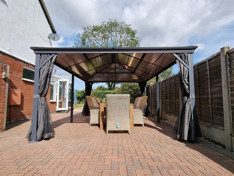 Four Seasons Sedona Gazebo 3.65 x 4.86m | November Offers-Garden Furniture Centre-Free Install,HighRange,Gazebos,Metal Gazebos,All Seasons Gazebos,All Seasons Gazebo Range,All Seasons Range,Sale,Monthly Offers-{collection_title}