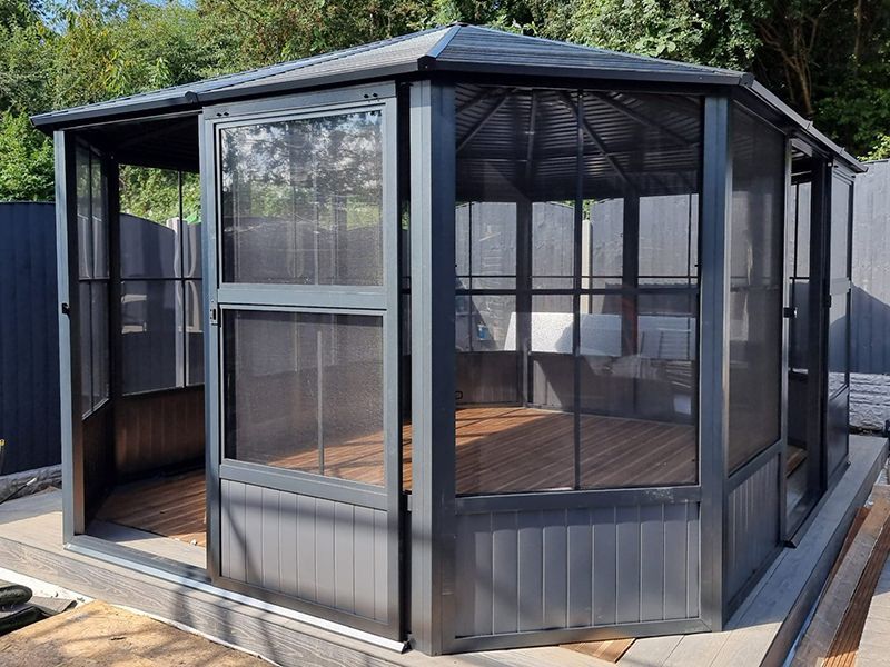 Four Seasons Solarium 12ft x 15ft -Garden Furniture Centre-HighRange,Free Standing,Gazebos,Metal Gazebos,All Seasons Gazebos,Solariums Gazebos,All Seasons Gazebo Range,Garden Rooms Gazebos,Solariums,All Seasons Range-{collection_title}