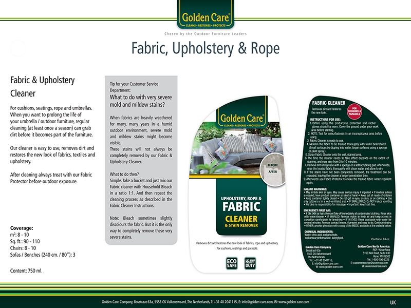 Golden Care 3-in-1 Fabric Maintenance Care-Kit