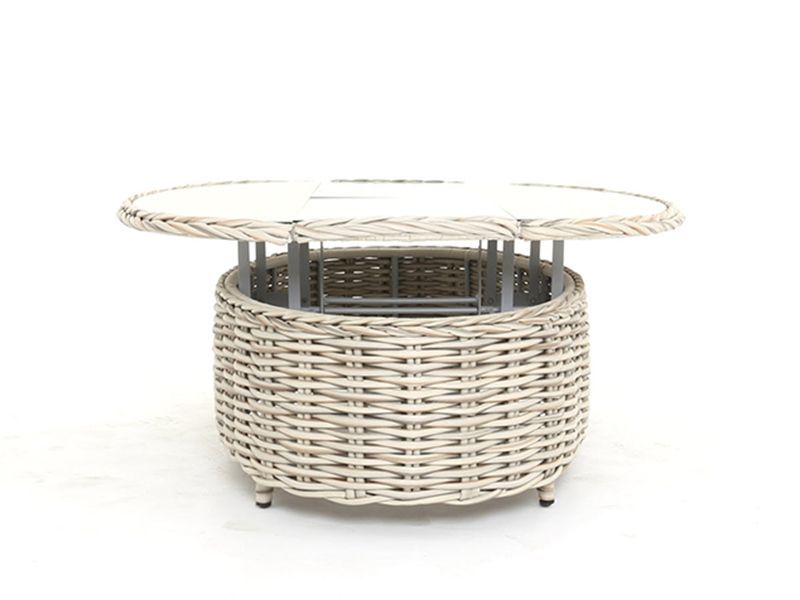 Fiji Extending Coffee Table - Oval-Garden Furniture Centre-MidRange,Rattan,Outdoor Furniture,Rattan Furniture,Fiji Range,Tables,Fiji,Rattan Tables-{collection_title}