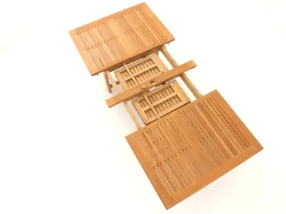 Chunky Rectangular Extending Teak Table | FSC® Certified