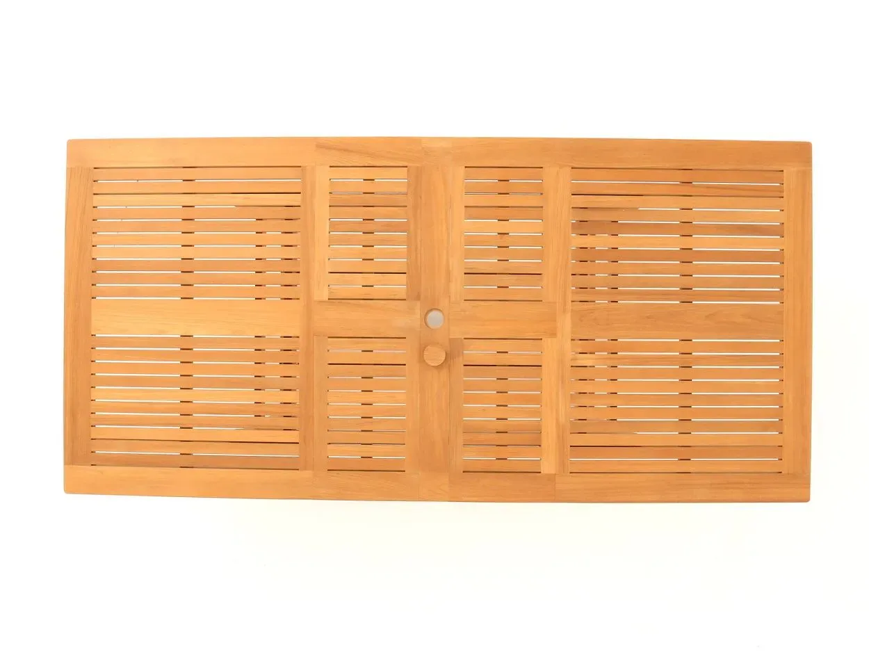 Chunky Rectangular Extending Teak Table | FSC® Certified