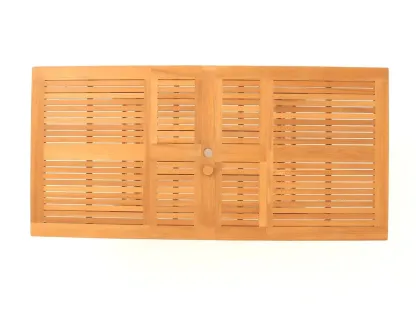 Chunky Rectangular Extending Teak Table | FSC® Certified