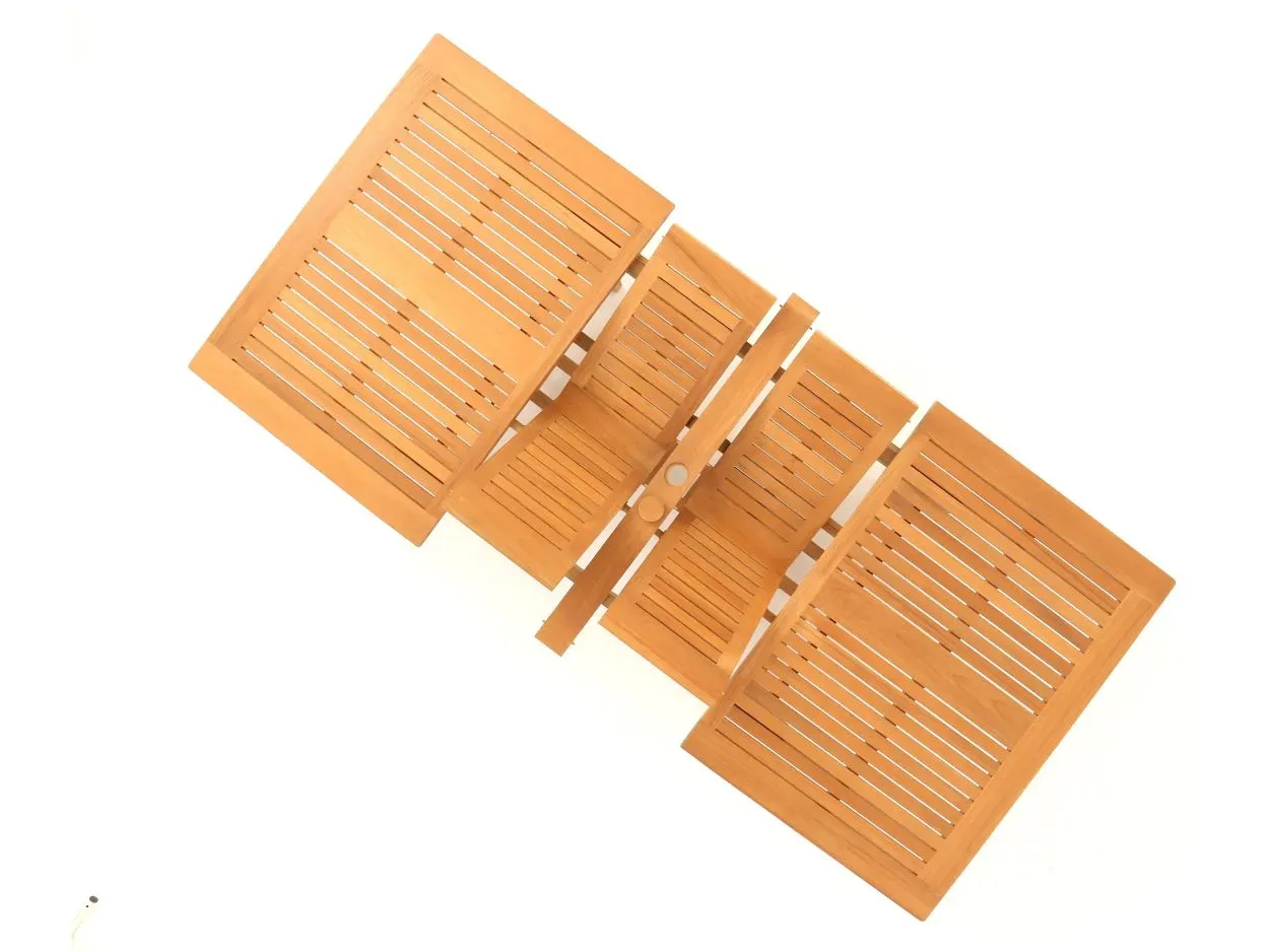 Chunky Rectangular Extending Teak Table | FSC® Certified
