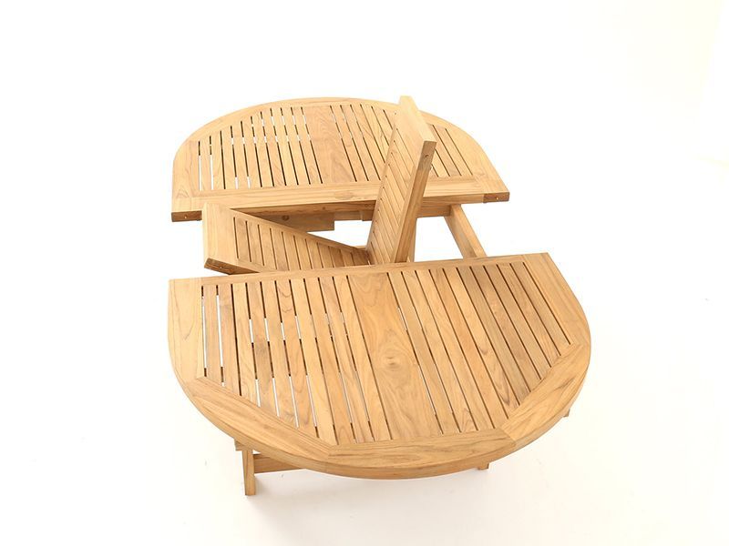 Chunky Oval Extending Teak Table | FSC® Certified-Garden Furniture Centre-HighRange,Teak,Outdoor Dining,Dining Table,Teak Garden Furniture,FSC®-{collection_title}