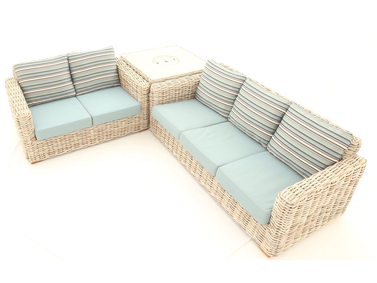 Fiji Corner Table & Sofa Set