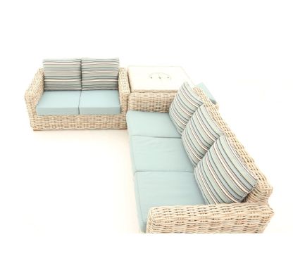 Fiji Corner Table & Sofa Set