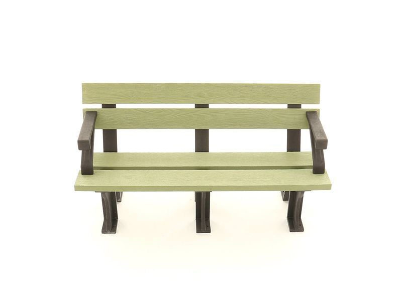 Eco Park Bench Arms 1.5m-Garden Furniture Centre-MidInstock,instock,MidRange,Active,park benches,Benches,Outdoor Furniture,Eco Bench Range,Recycled Eco-Benches,Memorial Benches-{collection_title}
