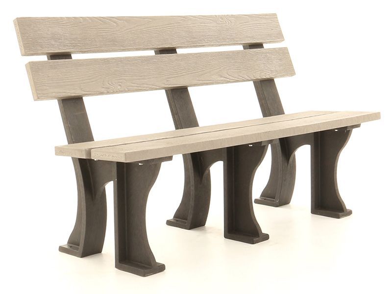 Eco Park Bench 1.5m-Garden Furniture Centre-MidInstock,instock,MidRange,Active,park benches,Benches,Outdoor Furniture,Eco Bench Range,Recycled Eco-Benches,Memorial Benches-{collection_title}
