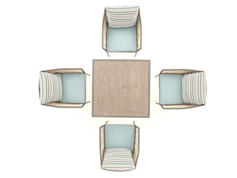 Tahiti Stone Top Dining Set
