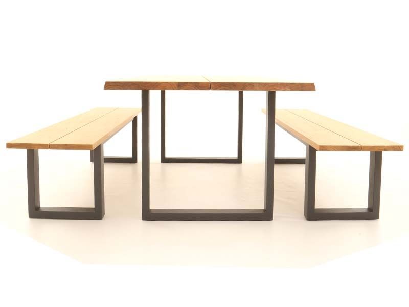 Edge Table Set | FSC® Certified -Garden Furniture Centre-HighRange,Tables,Dining Set,Outdoor Furniture,Teak Garden Furniture,Metal Furniture,FSC®,Outdoor Dining-{collection_title}