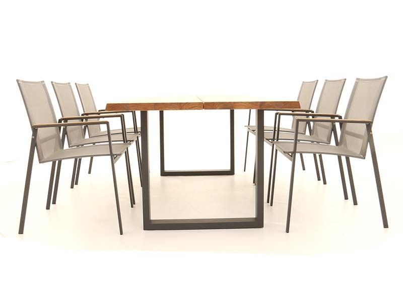 Edge Teak 8 Chair Set | FSC® Certified-Garden Furniture Centre-HighRange,Metal,Tables,Dining Set,Teak Garden Furniture,Metal Furniture,Outdoor Dining,Outdoor Furniture,FSC®-{collection_title}