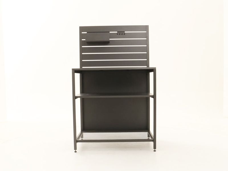 Outdoor Kitchen Unit With Back Shelf